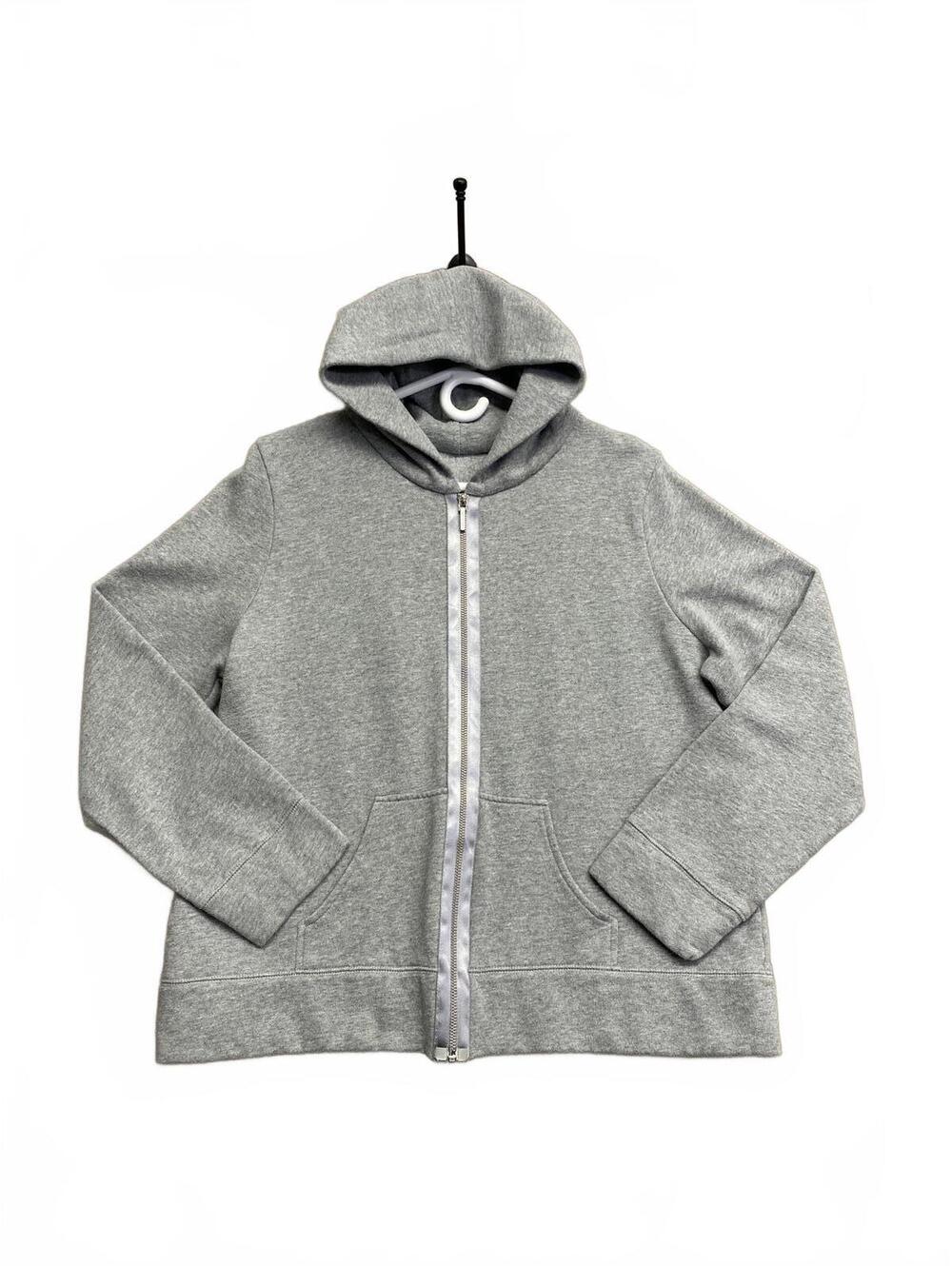 Talbots Grey Full Zip Hoodie Well Built Great Shape Missing Tag Women's Size XL